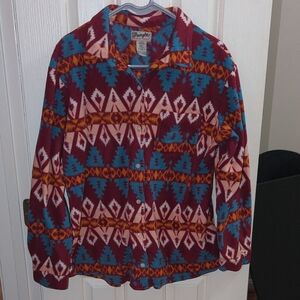 Wrangler Multicolor Geometric Button-Up Shirt